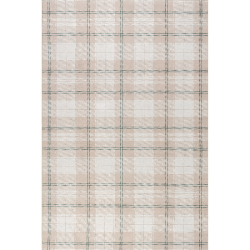 Safah SplashGuard Rustic Machine Washable Area Rug, Rectangle 4' x 6'