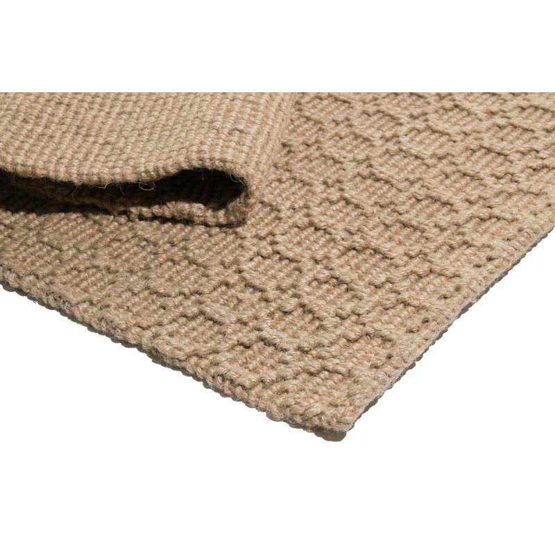 Tapis brun en jute à motif géométrique Mauch, Rectangle 6 pi x 9 pi