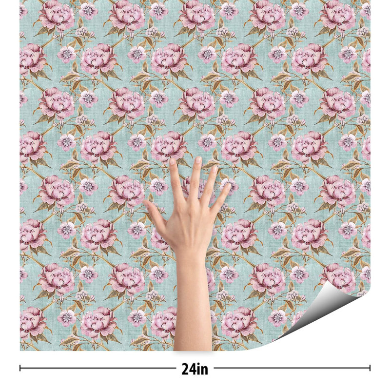 Tuile de papier peint Hezikiah, L 126 po x l 24 po