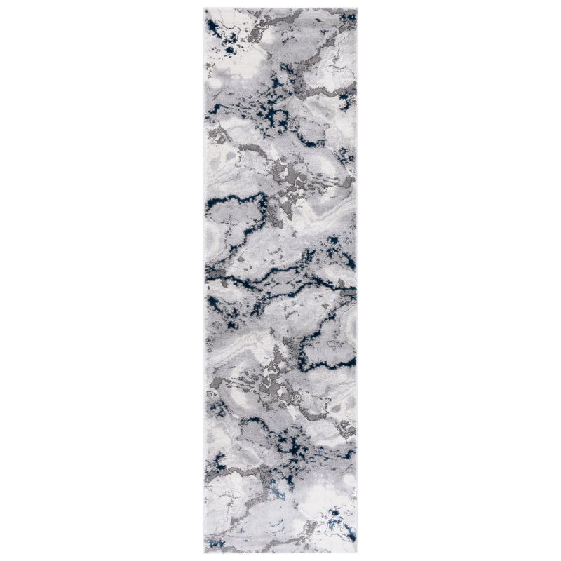 Poppy-Louise Performance Abstract Rug, Runner 2'3" x 8'