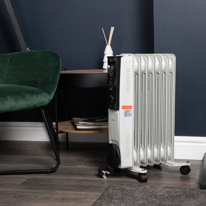 1.5Kw 7 Fin Oil Radiator Heater With Adjustable Thermostat