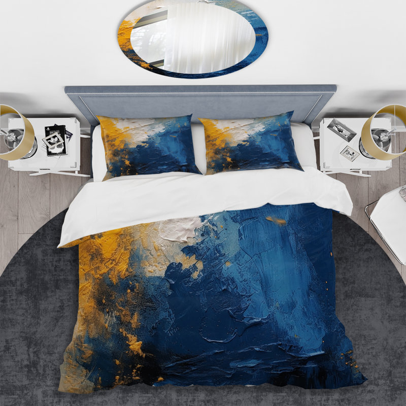 Ensemble d'édredon 4 pièces Modern Modern, King Comforter + 3 Additional Pieces