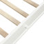 Lit de jour simple en bois avec lit gigogne simple (blanc)