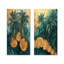 Palmiers émeraude sur une forêt tropicale III - art mural floral 2 panneaux-1260789431-1260789424-1260789316