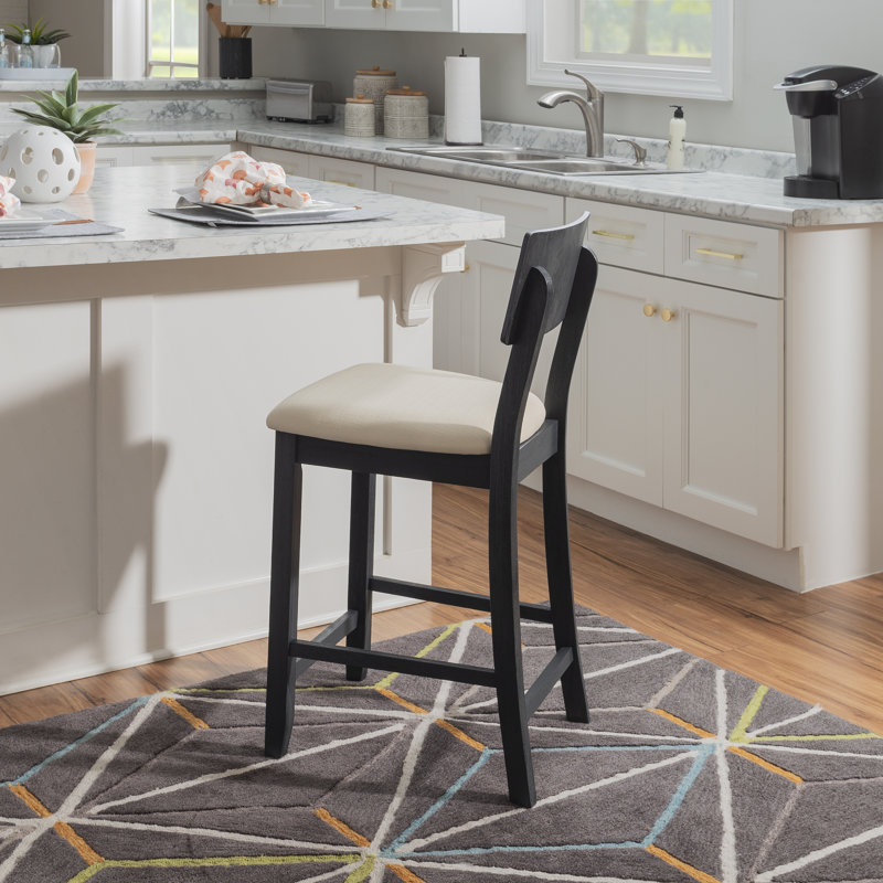 Lark Manor™ Paxton Upholstered Counter/Bar Stool Reviews Joss
