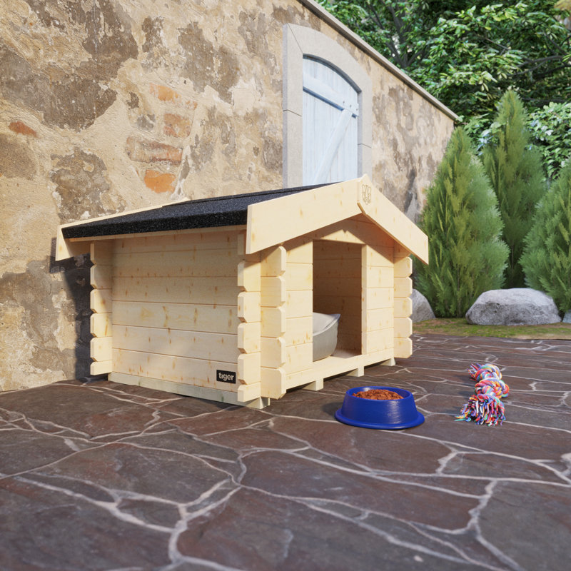 The Deluxe Dog Tongue & Groove Cabin 3x5w