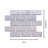 Metro Moon 14.13'' x 10.25'' Porcelain Mosaic Tile-45293107