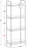 Acrylic Rolling Storage Cart 4 Tier Clear Bathroom Cart Organizer, Transparency
