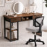 Ensemble de bureau et de chaise: bureau d'ordinateur de 48 pouces et chaise en filet noir à hauteur réglable
