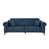 Velours bleu foncé est en rupture de stock
