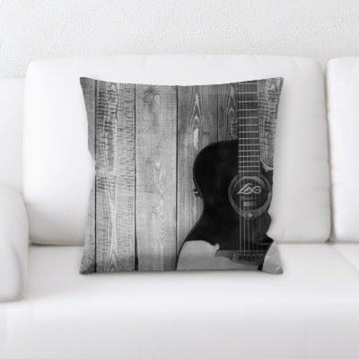 Coralie Guitar Throw Pillow