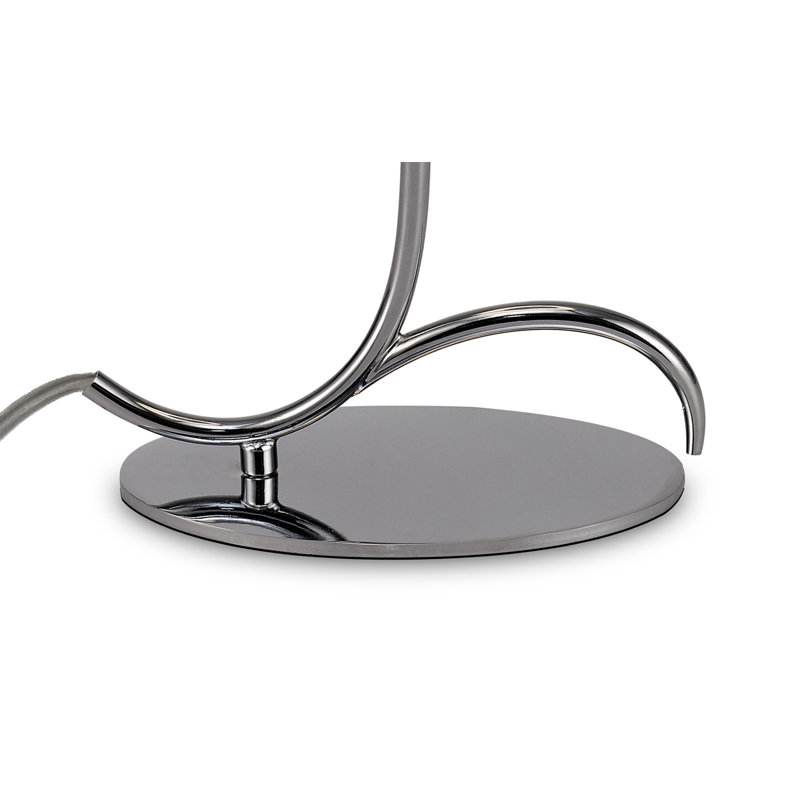 Downridge Metal Table Lamp, Polished Chrome