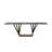 Kupang Glass + Walnut Rectangular Dining Table