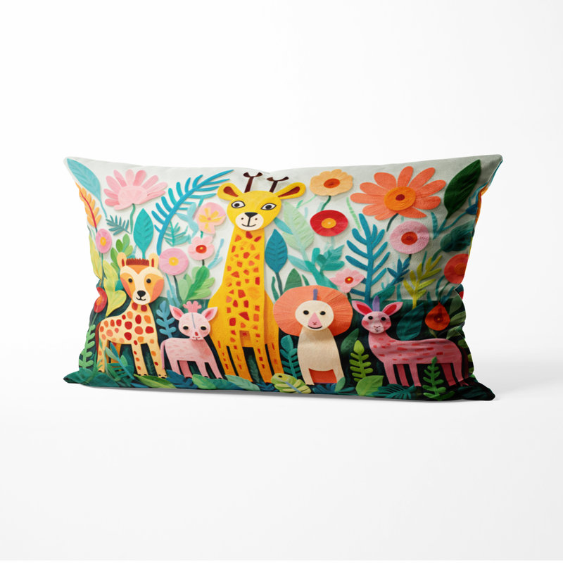 Coussin décoratif pour chambre de bébé Animal, H 12 po x l 20 po
