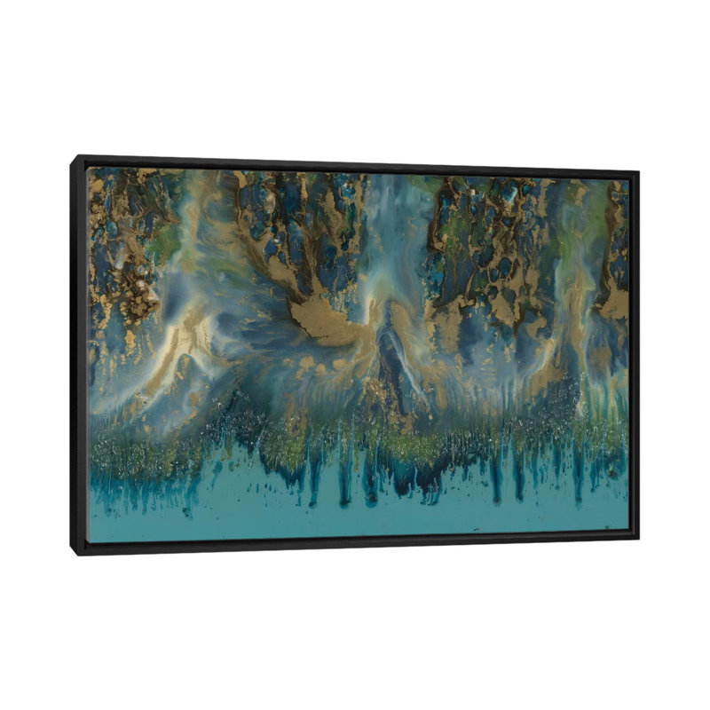 « upsurge », reproduction d’art sur toile, H 40 po x l 60 po x P 1,5 po, Toile avec cadre noir