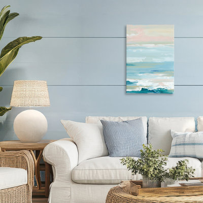 «Seaside Blush Abstraction Canvas», conception par Lera