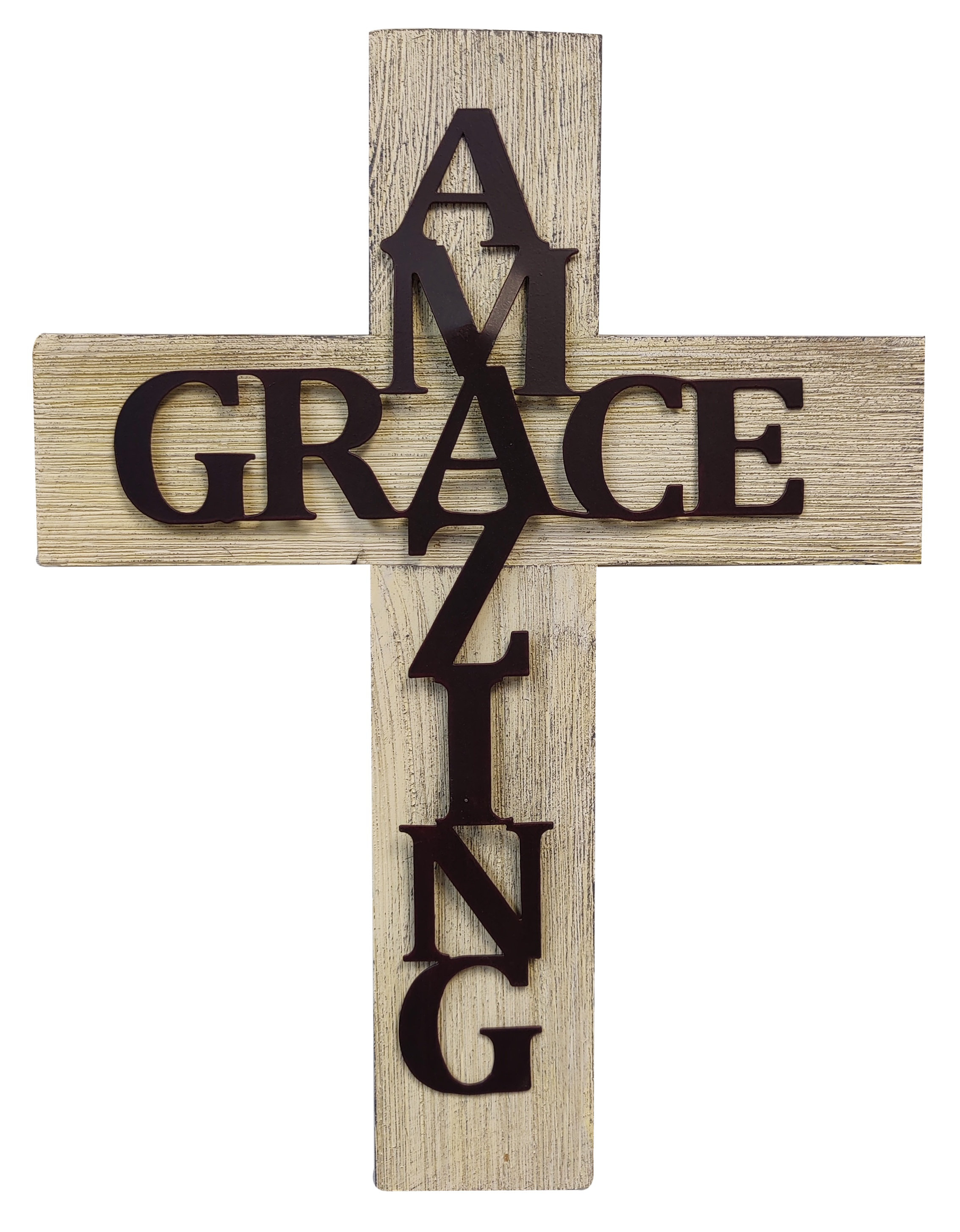 Amazing Grace Framed With Lyrics in Cross Svg Digital 