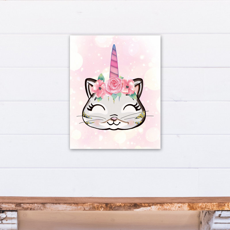Art sur toile pretty caticorn Benavides, H 20 po x l 16 po x P 1,25 po
