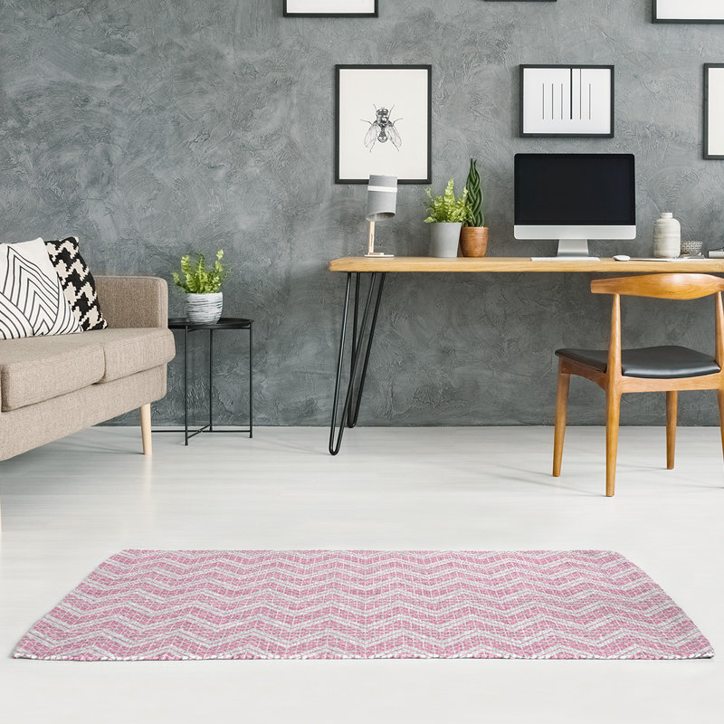 Chenille Chevron Indoor Rug, Rectangle 5' x 7'