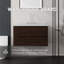 Meuble-lavabo flottant avec comptoir en marbre de culture et rangement à fermeture en douceur-254357598