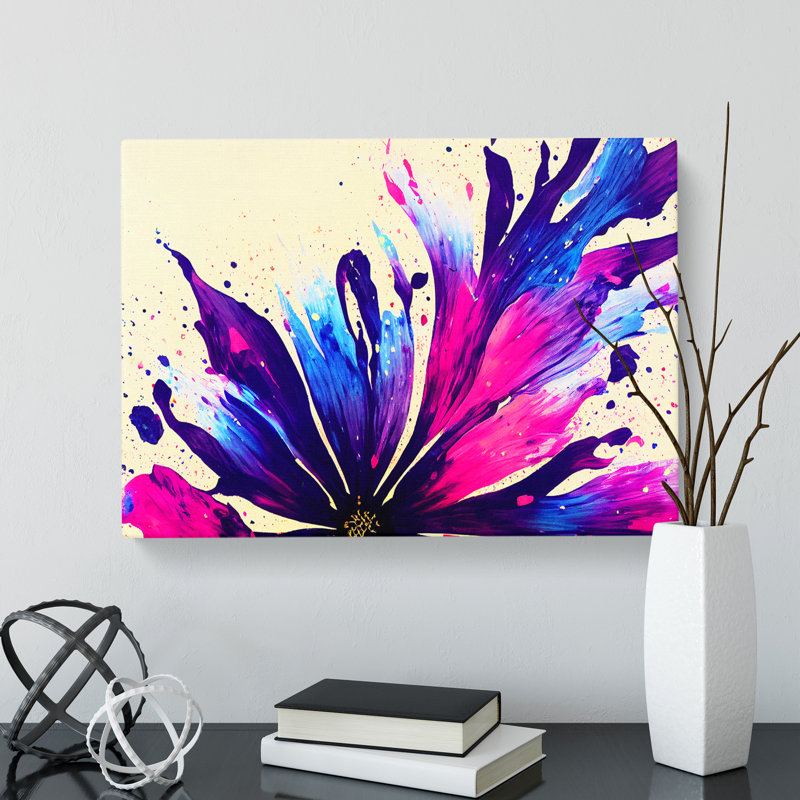 Flower Splash Vol.8 Abstract - Wrapped Canvas, 35cm H x 50cm W x 3cm D