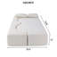 Canapé-lit pliable 2-en-1, canapé-lit convertible pliable convertible de 75 pouces, matelas rembourré en mousse à mémoire de forme avec 2 coussins pour le salon-409352070-409352123