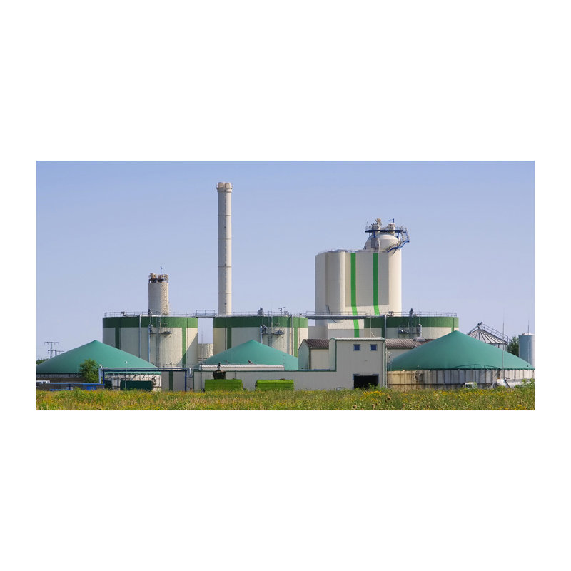 The Biogas Plant - Wrapped Canvas Print, 60cm H x 120cm W