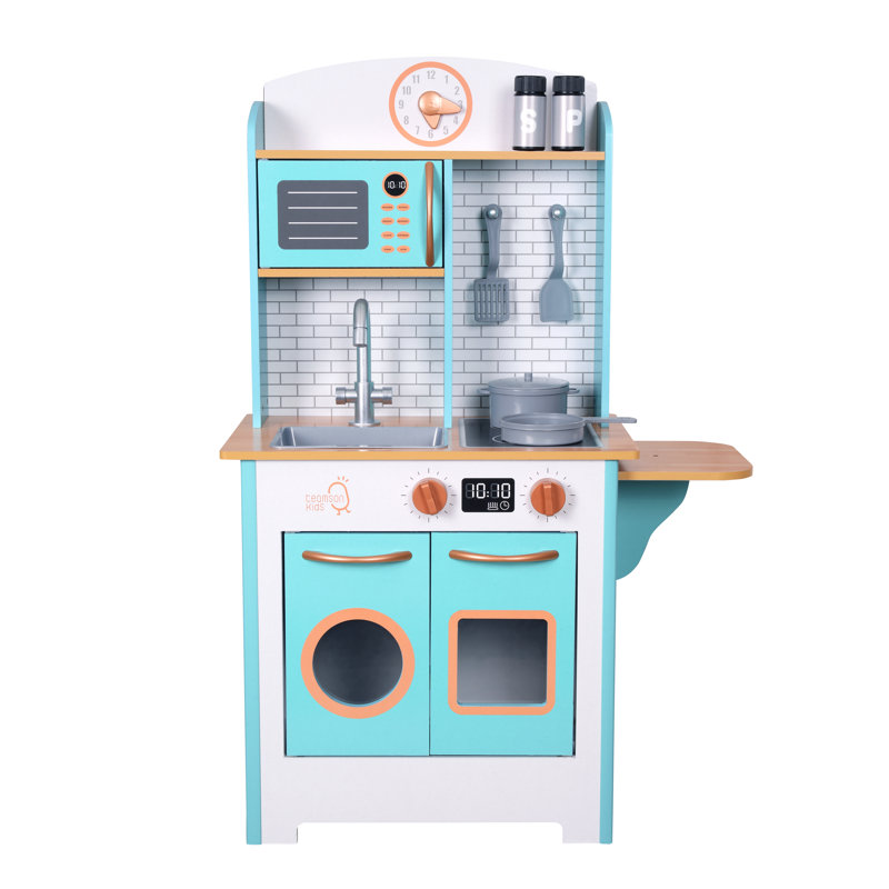 Teamson Kids Little Chef Santos Play Kitchen with Chalkboard Panels