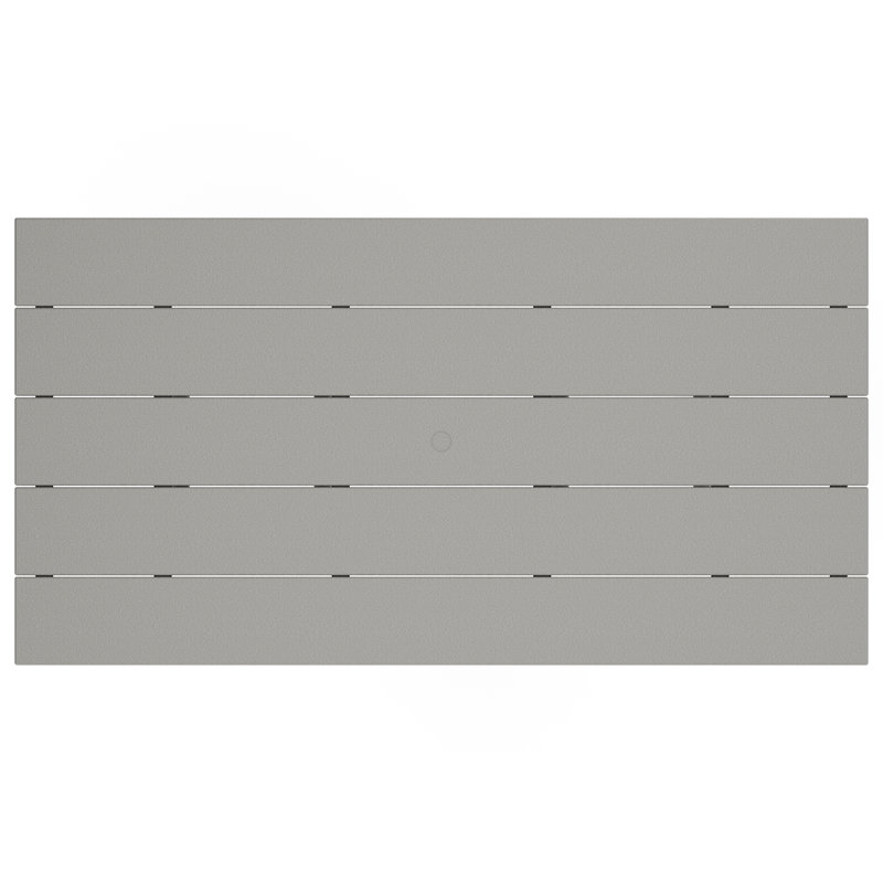 Table de salle à manger POLYWOOD x Sol 72, Gris, L 37 po x L 72 po x H 29,06 po
