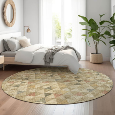 Tapis beige Cerrito lavable à la machine de qualité supérieure