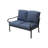 Genevrier 2-Piece Patio Loveseat and Coffee Table Set with Cushions-404148575