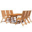 Jameeka 6 - Person Acacia Patio Dining Set with-480167537-480167538