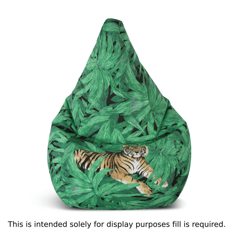 Grande housse à billes en polycoton, H 26 po x l 27 po x P 30 po, Polyester vert