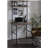 Retro oak and black double-deck bookshelf