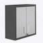 Armoire décorative, armoire de garage avec 2 portes et 1 tablette réglable