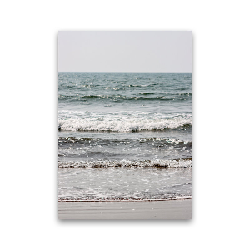 Blue Beach Waves by Victoria Frost - Print, 42cm H x 30cm W x 1cm D, Unframed