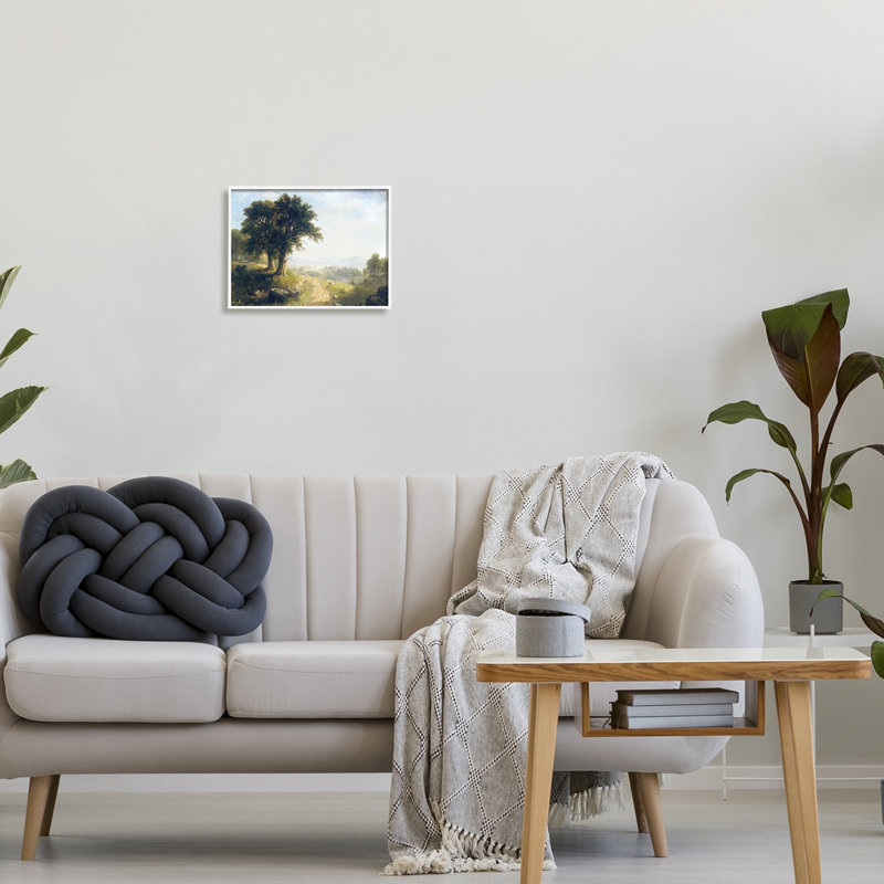 «Classic Classic Oak Landscape», estampe numérique par Lil 'Rue, Giclée encadrée blanc bord de mer