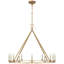 Chapman & Myers Darlana Medium Single Ring Chandelier-51203294-51177735