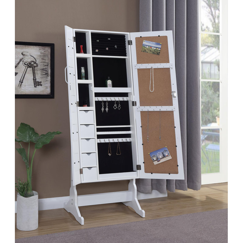 Armoire à bijoux avec miroir