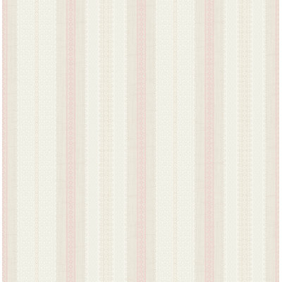 Papier peint à rayures brunes Seabrook Designs