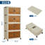 Armoire pliable, commode pliante en plastique avec portes magnétiques, meuble robuste et multifonctionnel pour vêtements d'enfants et rangement de jouets-69577458