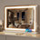 LED Vanity Mirror With Lights, Dimmable 3-Color Lighting, Touch Screen Control, 5X Magnification, Wall-Mountable And Tabletop Design