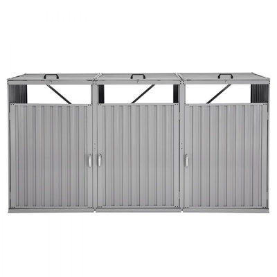 Trash Can Storage Garbage Can Storage Shed 3 x 52.79 Gal for Trash Cans