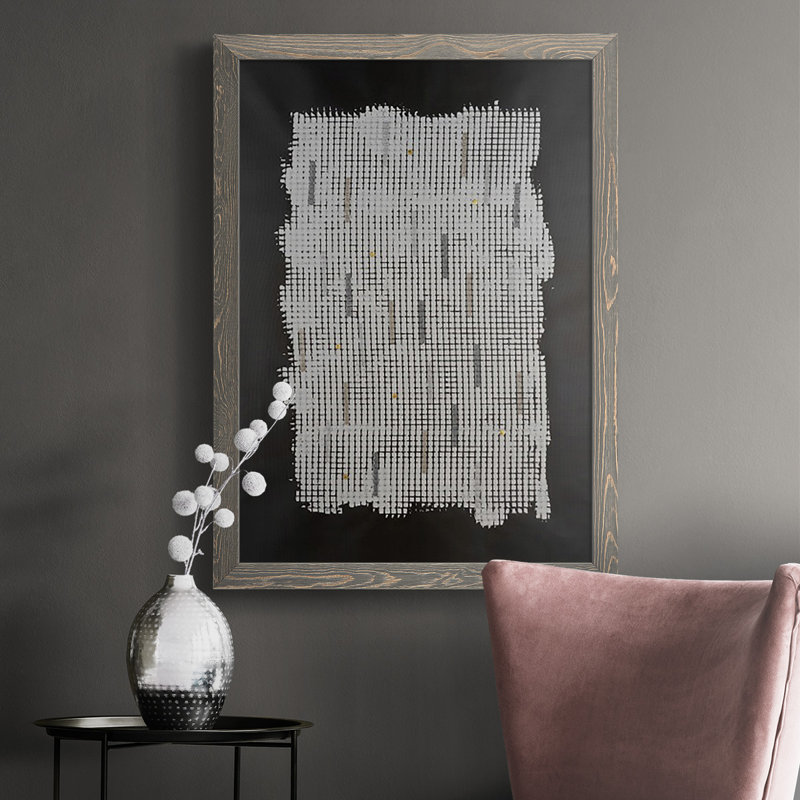 " Bits & Bytes II ", 37.5" H x 27.5" W x 1" D, Gray