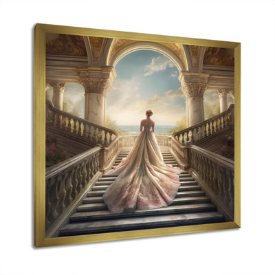 «Dreamy Wedding Day I» - Femme romantique, art mural