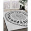 Tapis blanc/noir tissé à la machine-130656421
