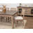 Gweneth Pine Rectangular Solid Wood Top with Solid Wood Base Dining Table