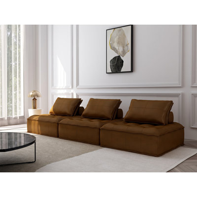 Rigoberto 3 - Piece Velvet Sectional