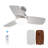 30 inch Low Profile Ceiling Fan with Light and Remote Control-414123883