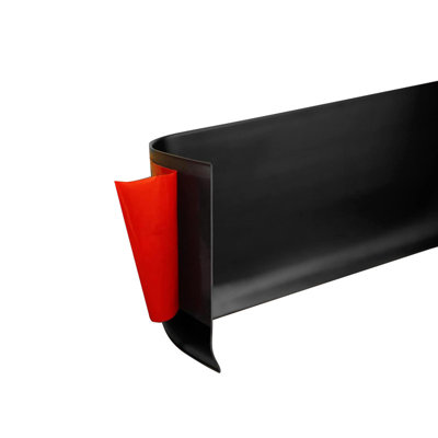 78.74in X 3.15in Black Flexible Self-Adhesive PVC Baseboard Molding Trim, Peel and Stick Cove Wall Base